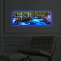 Wallity Lienzo Decorativo Iluminado con LEDs 30x90 cm Multicolor
